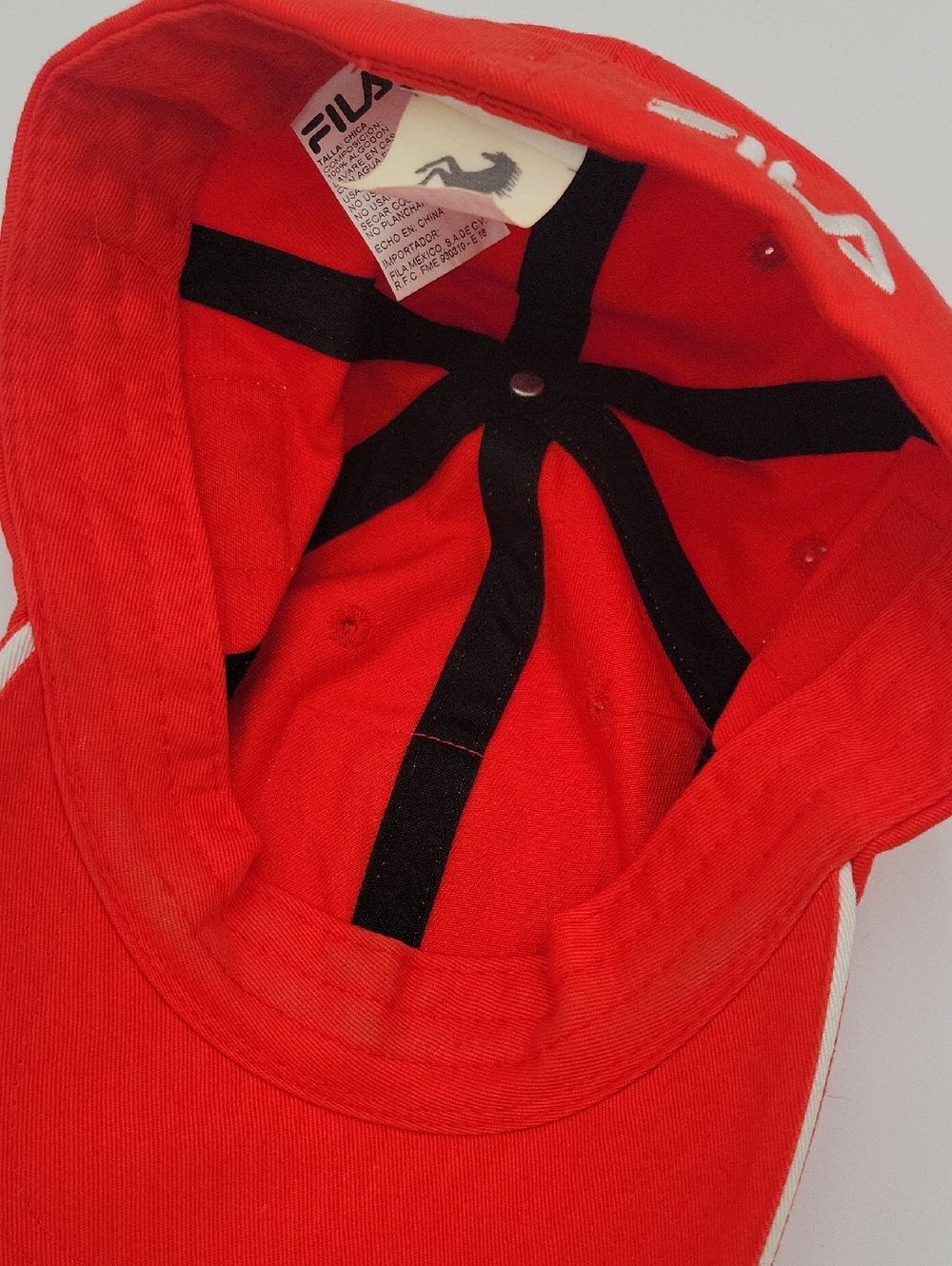 Ferrari FILA Red Patch Baseball Cap - Picture 5 of 6